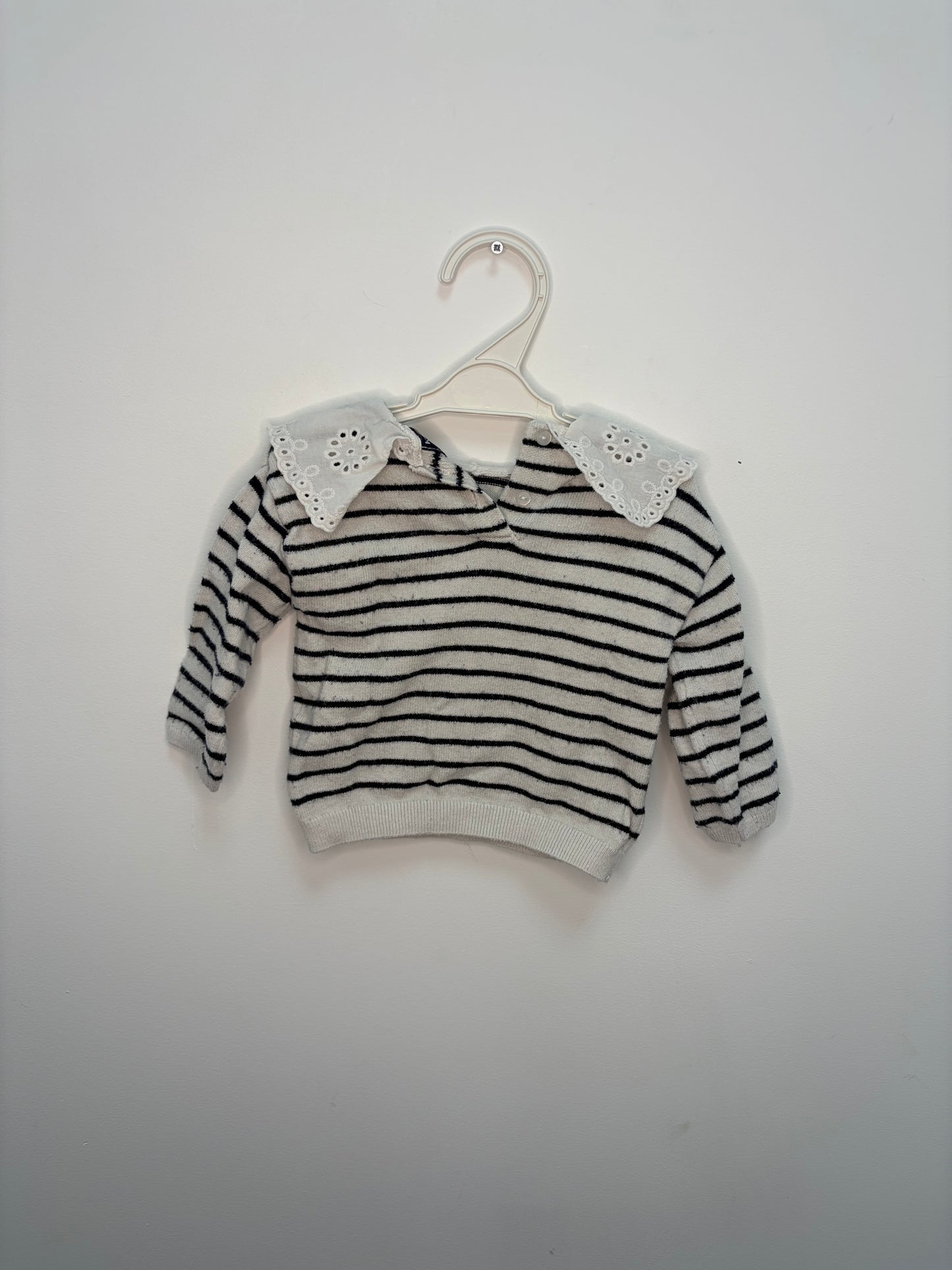 Pull marinière col Claudine 6 mois