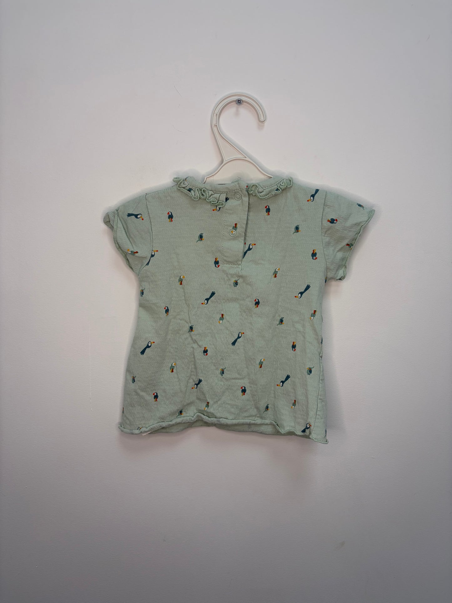 T-shirt motif toucans 3/6 mois