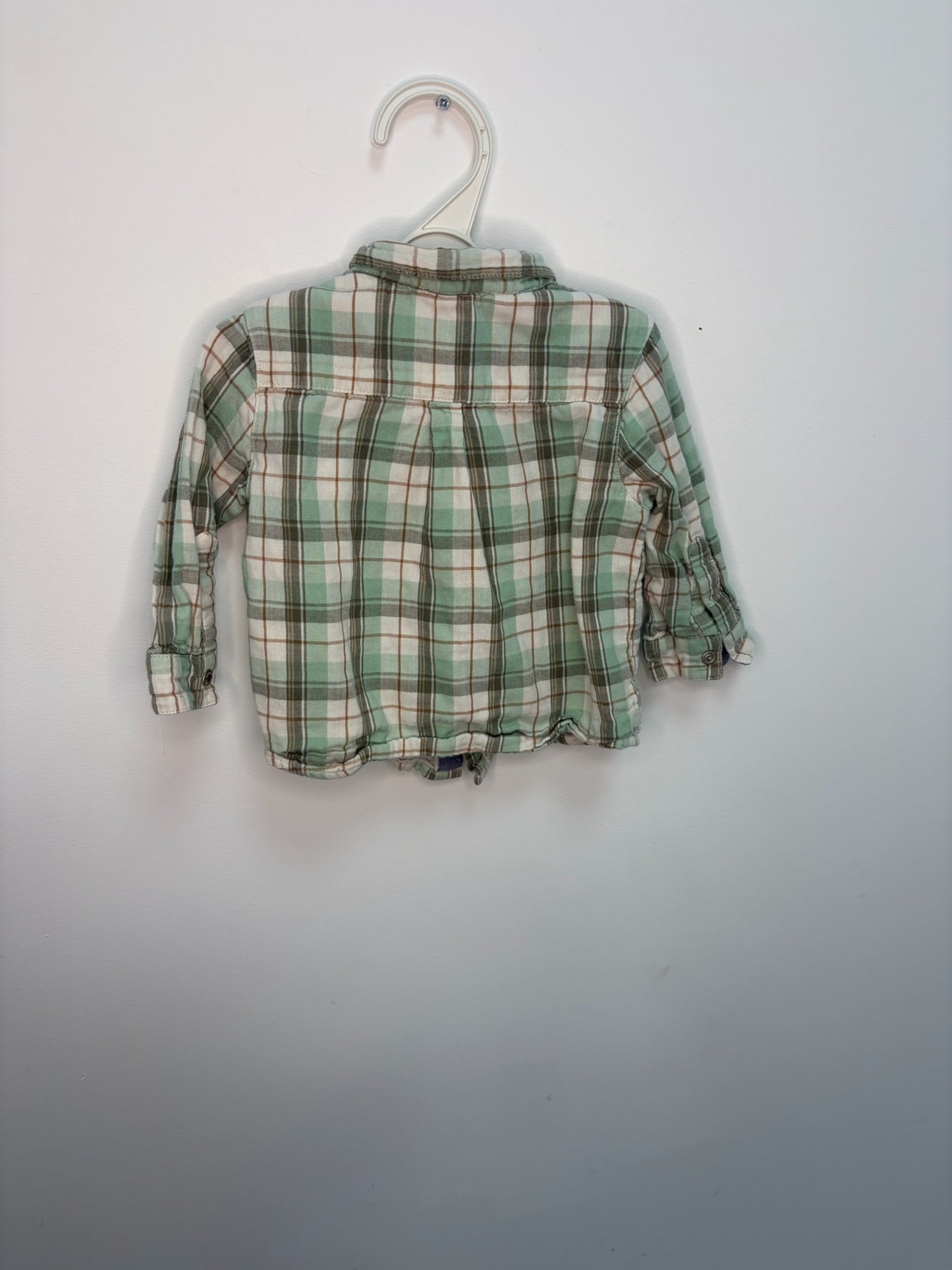 Petite chemise bucheron à carreaux