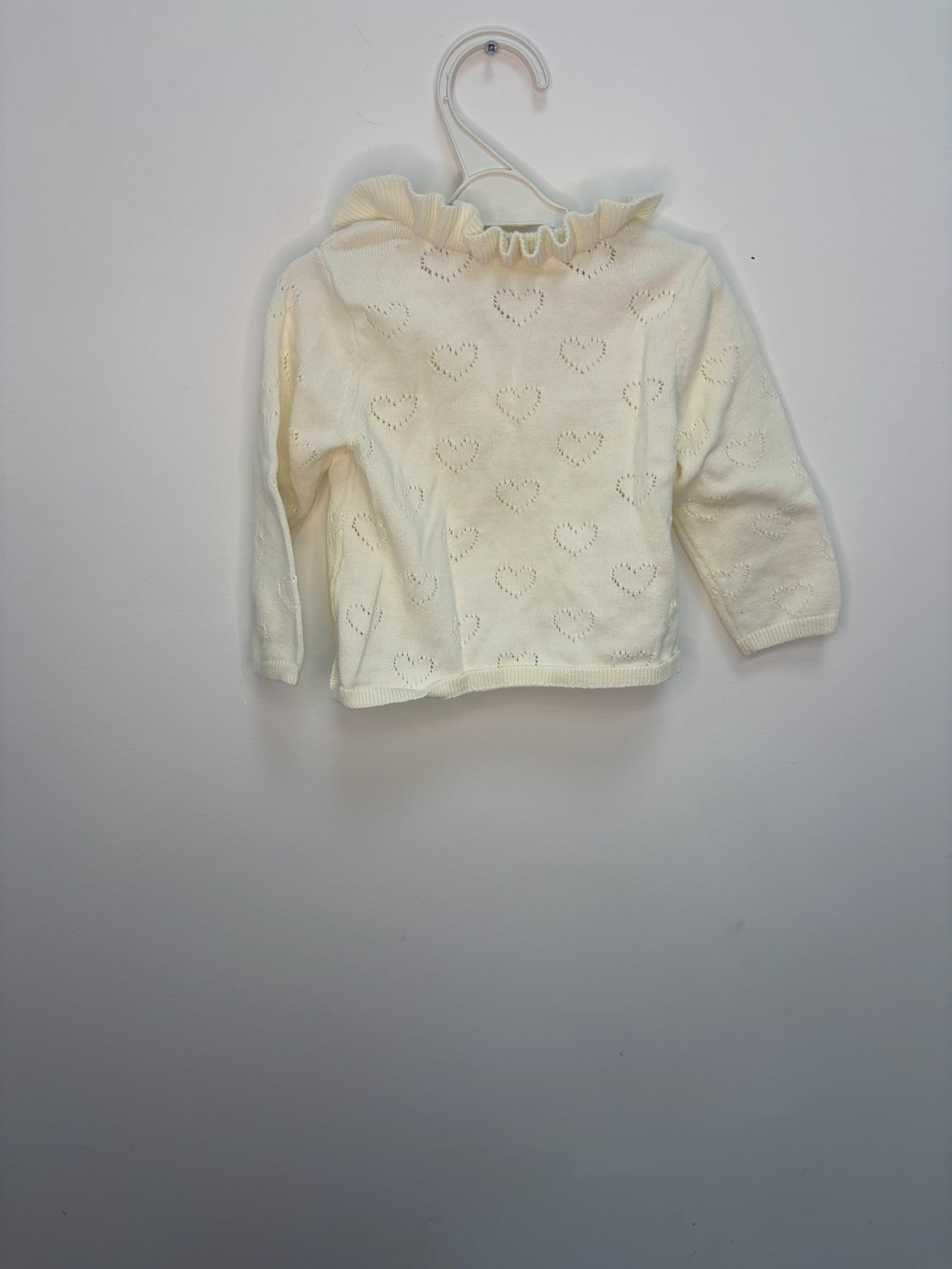 Petit gilet coeur avec col