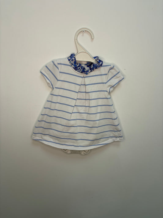 Robe body intégré, col liberty Jacadi 6 mois