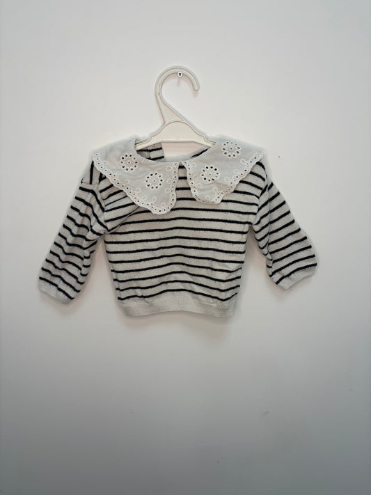 Pull marinière col Claudine 6 mois