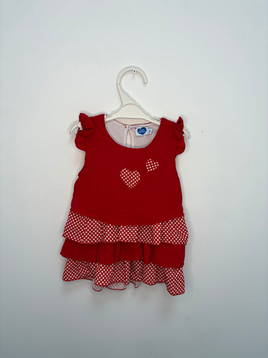 Robe coeur Mots d'enfants 6 mois