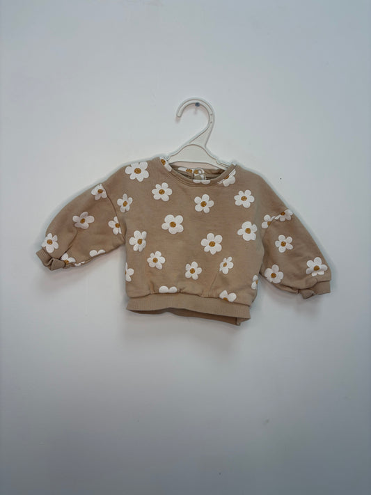 Pull motif fleurs 9 mois