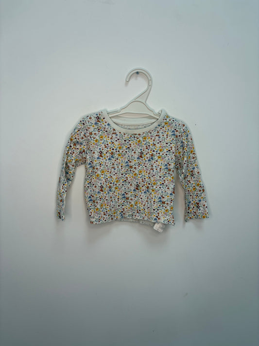 T-shit motif fleurs 9 mois
