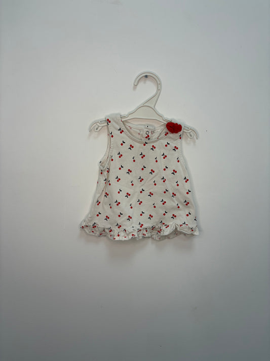 Petit haut motif cerises 9 mois