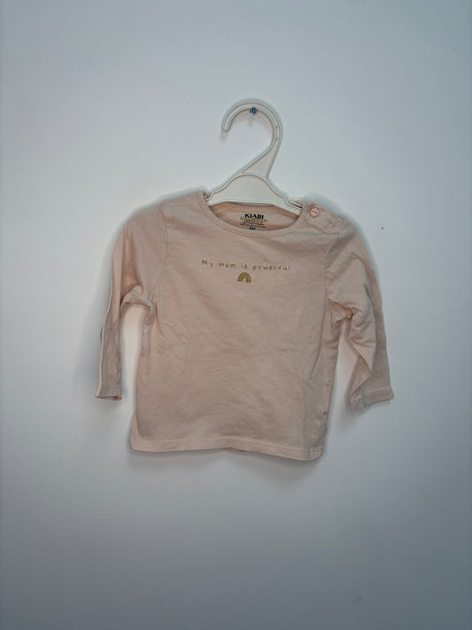 T-shirt powerful mom 9 mois