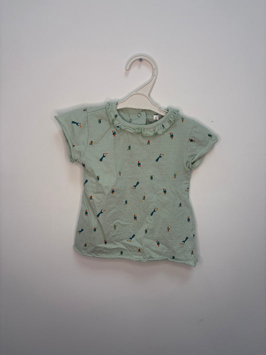 T-shirt motif toucans 3/6  mois