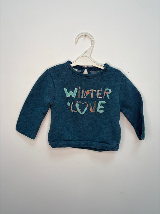Pull winter love 9 mois