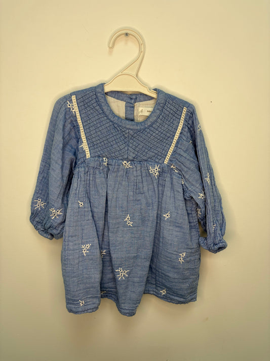 Robe manches longues 12 mois