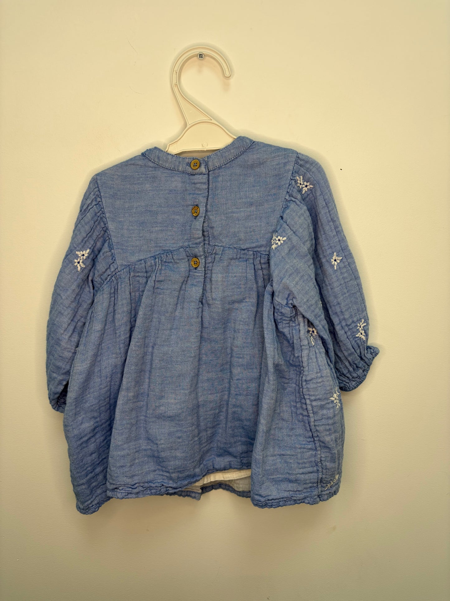 Robe manches longues 12 mois