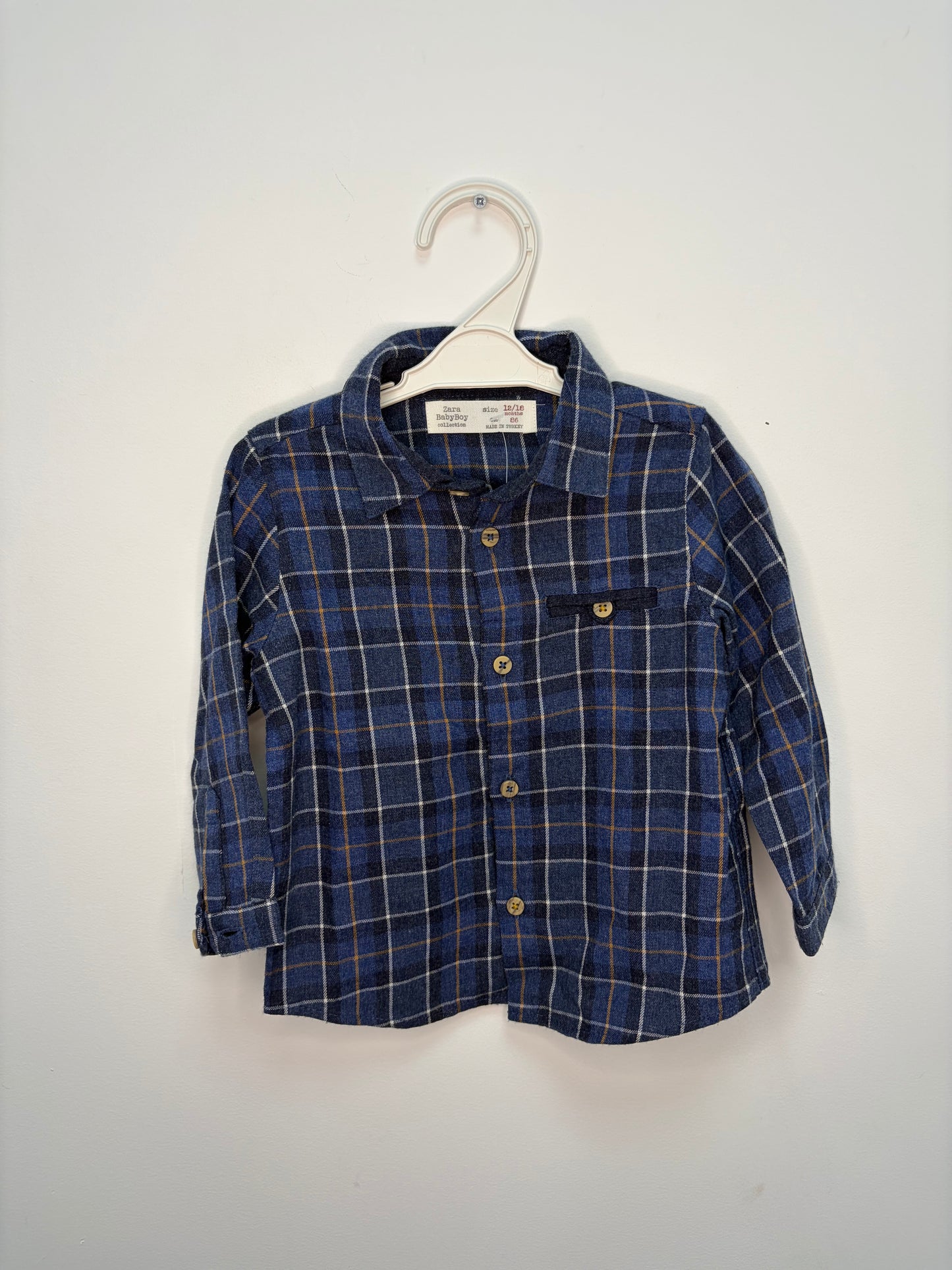 Chemise à carreaux 18 mois