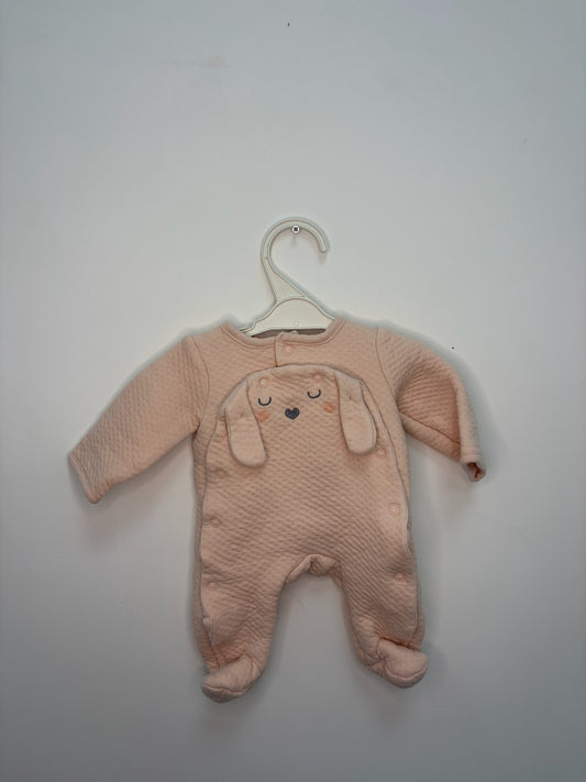 Pyjama lapin ouverture devant