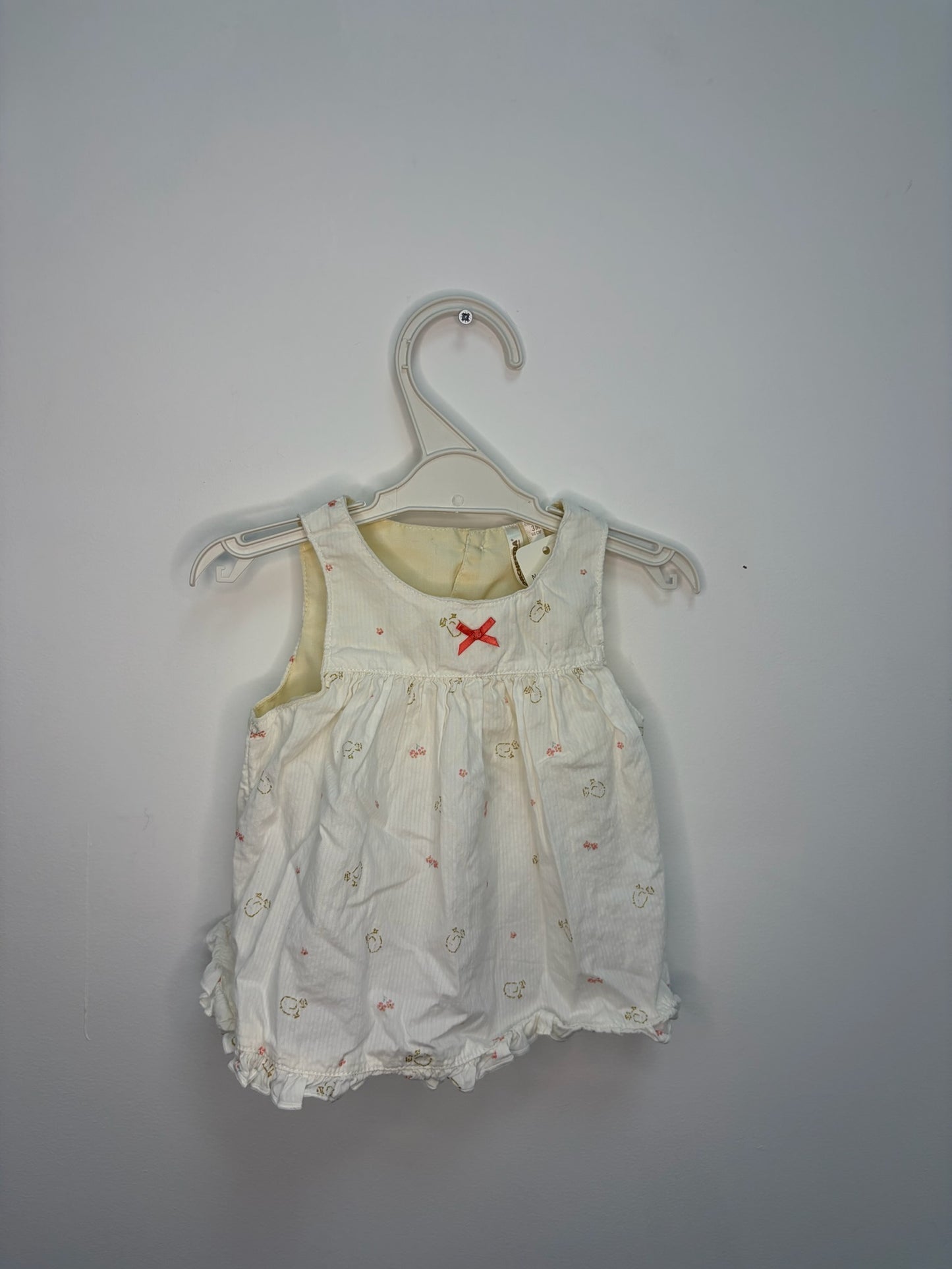 Ensemble robe / bloomer 3 mois