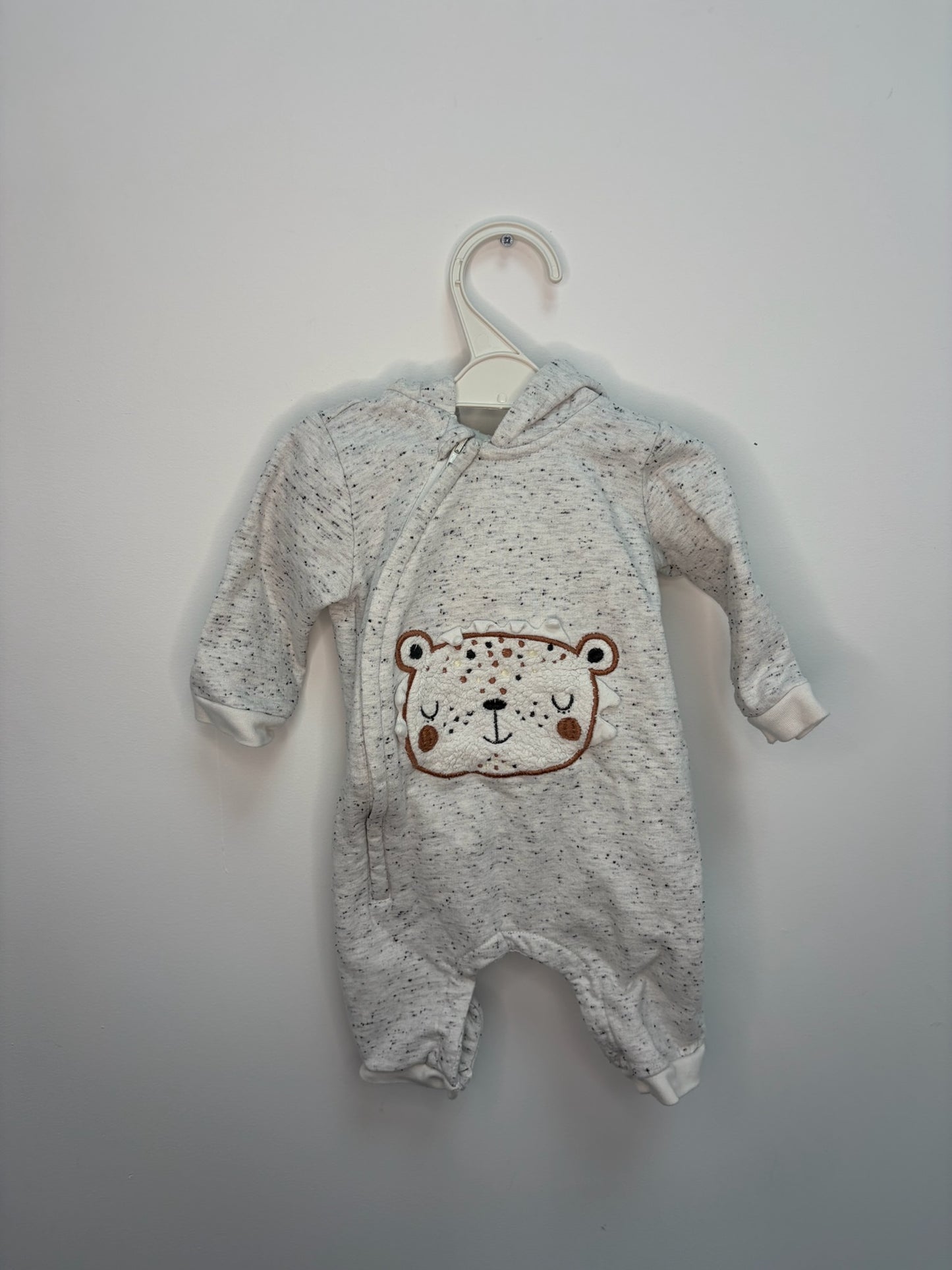 Combinaison capuche zip devant