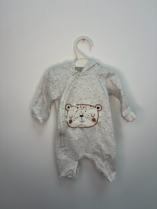 Combinaison capuche zip devant