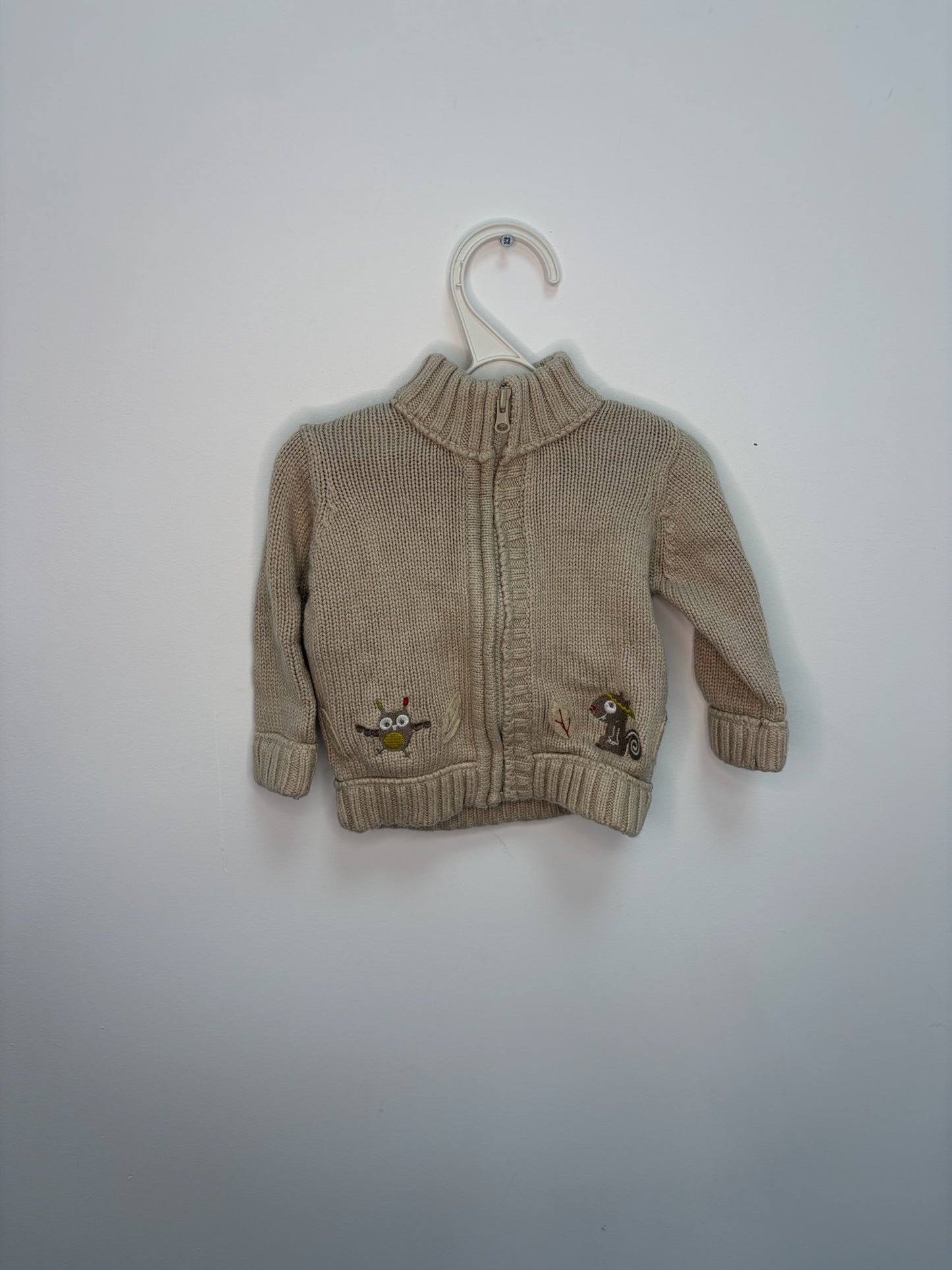 Gilet col avec fermeture