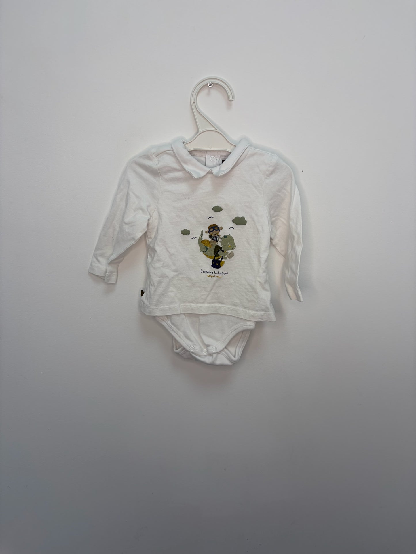 Tee-shirt col manche longue body