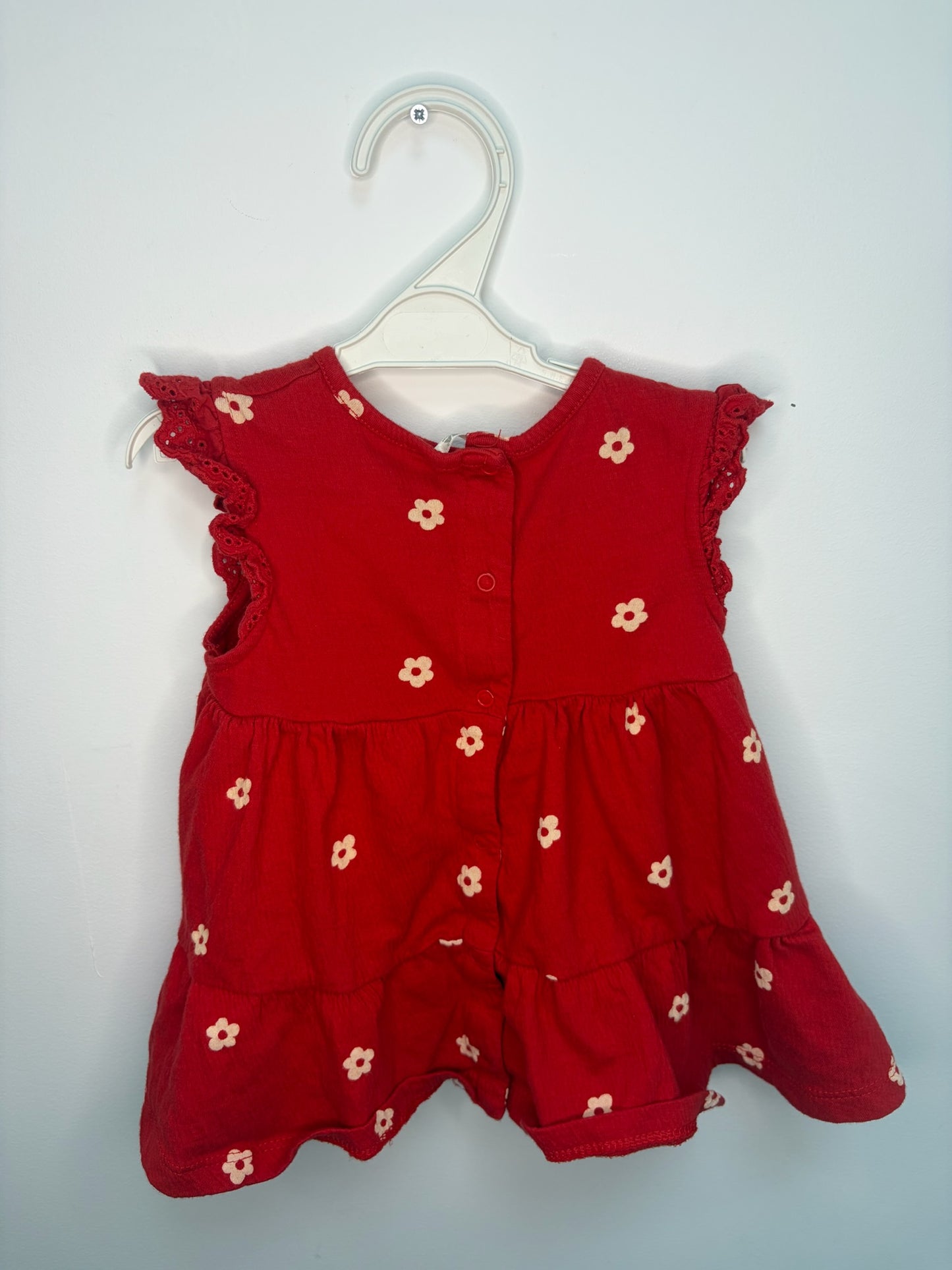 Petite robe fleurs avec bandeau assorti