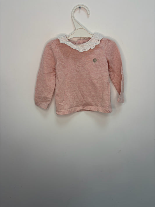 Teeshirt manches longues col Claudine