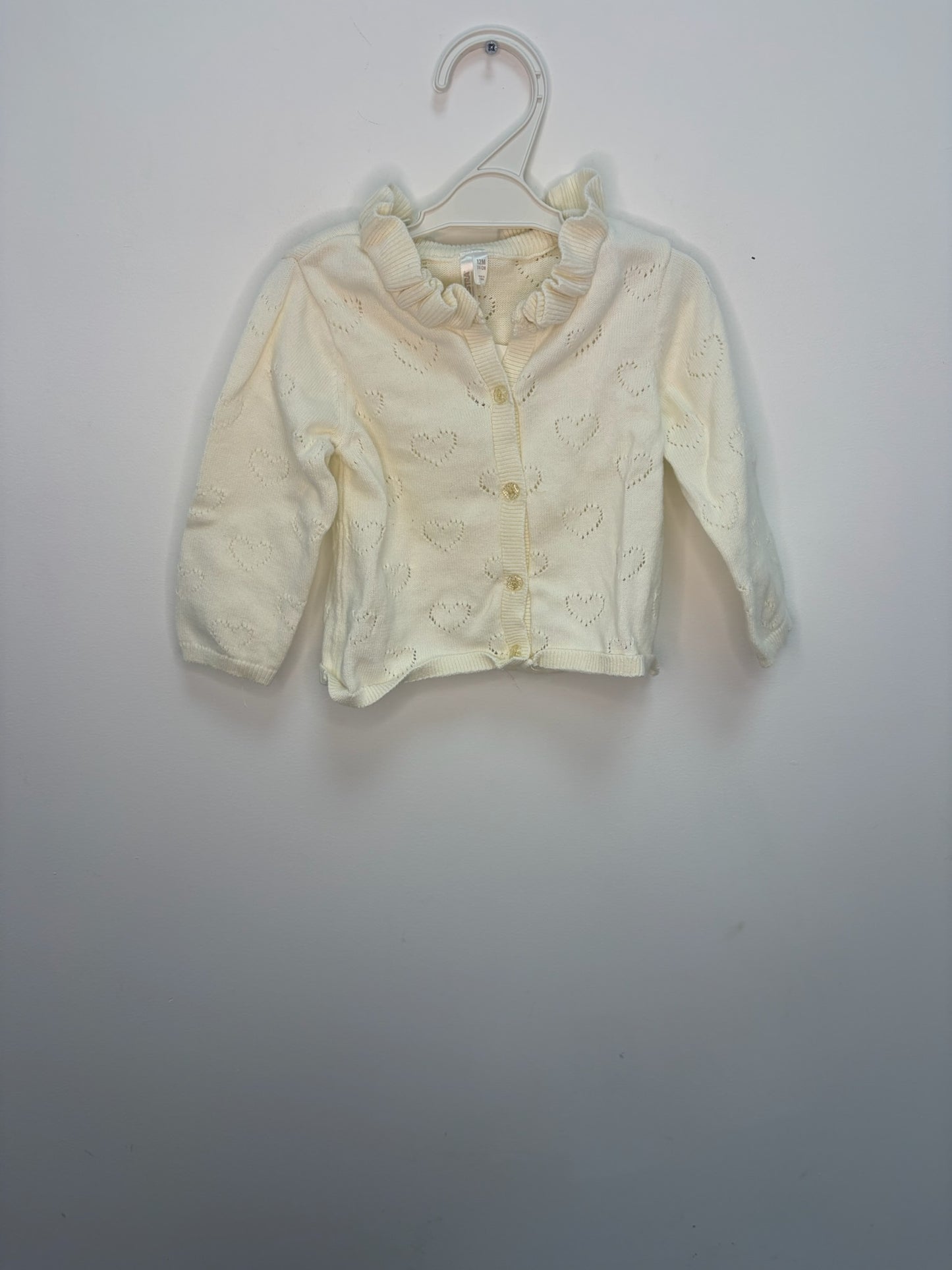 Petit gilet coeur avec col