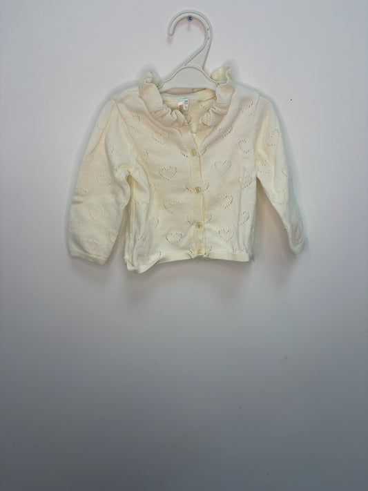 Petit gilet coeur avec col