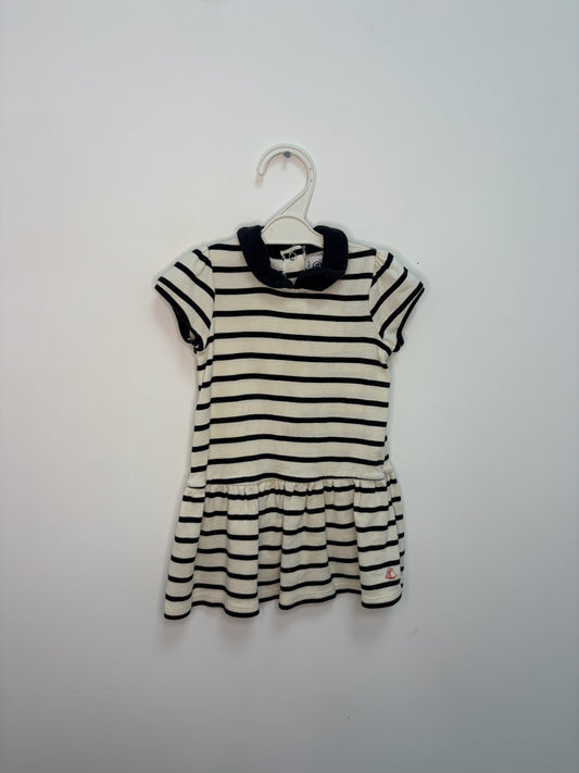 Robe marinière avec col