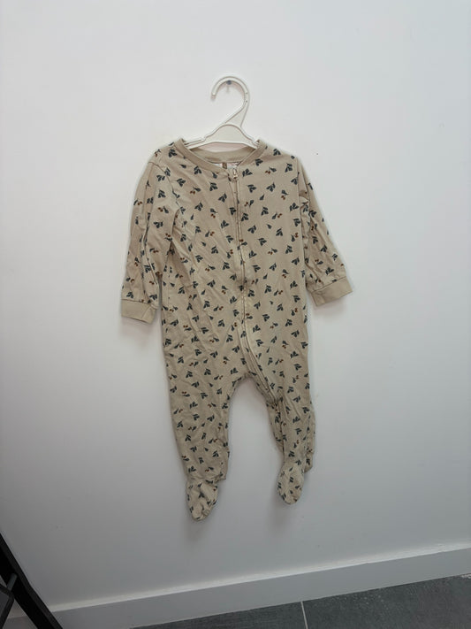 Pyjama 1 pièce ouverture zip devant