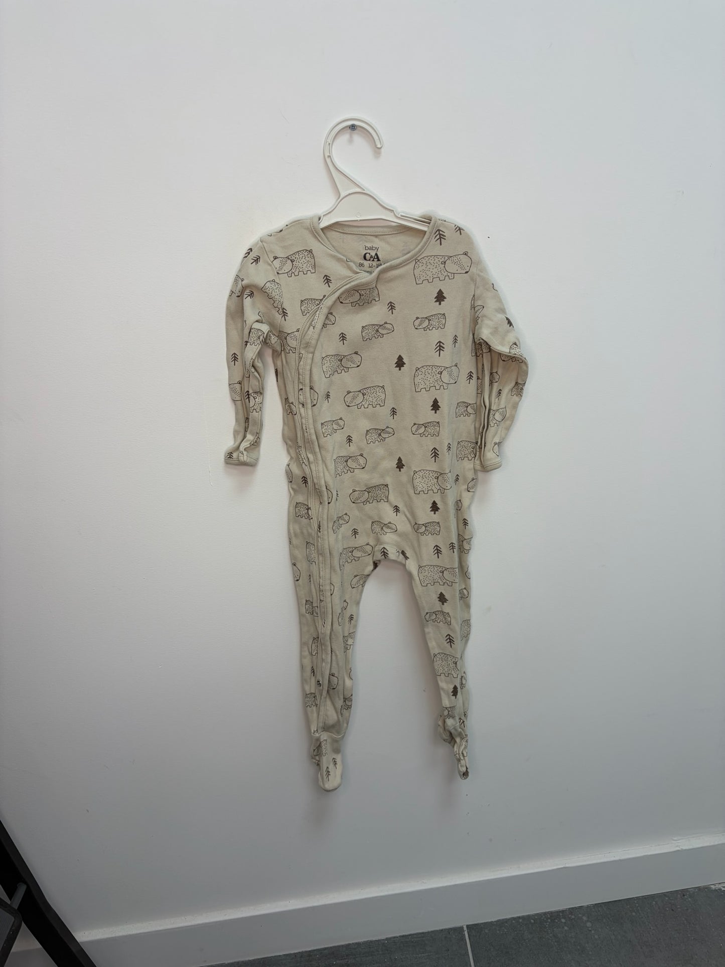 Pyjama 1 pièce ouverture zip devant